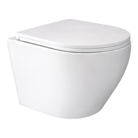 Wc solja konzolna rimless HIDROSAN - VICTORIA [turbo-flash, bela, sjaj]